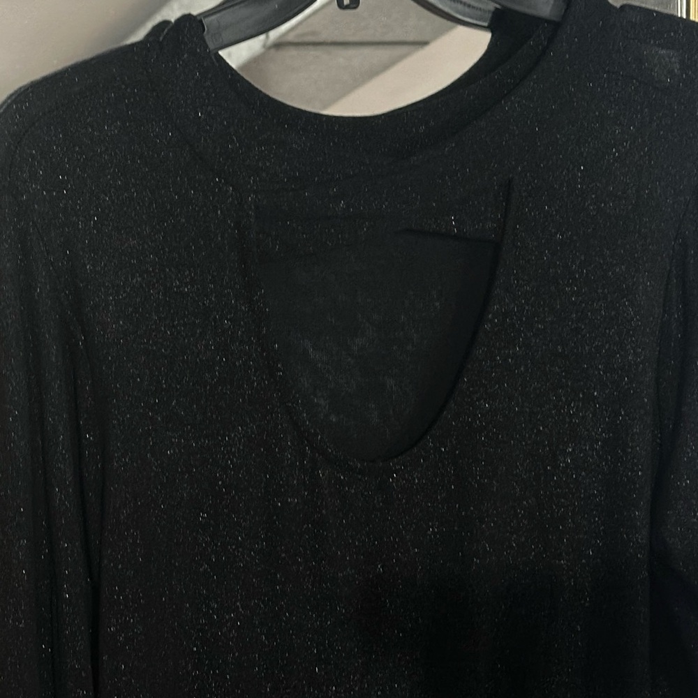 Sz XL Maurices Shimmer long sleeve blouse - NWOT